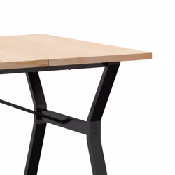 vidaXL Dining Table Kitchen Dinner Table Y-Frame Solid Wood Pine and Steel - Additional view 6
