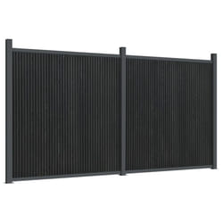 vidaXL Fence Panel Patio Outdoor Privacy Fence Board Garden Picket Fence WPC - grey, 353 x 186 cm