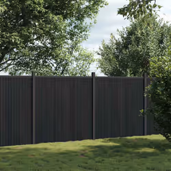 vidaXL Fence Panel Patio Outdoor Privacy Fence Board Garden Picket Fence WPC - grey, 353 x 186 cm