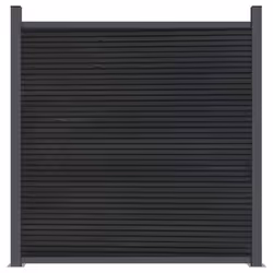 vidaXL Fence Panel Patio Outdoor Privacy Fence Board Garden Picket Fence WPC - grey, 353 x 186 cm - Additional view 4