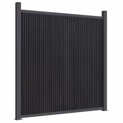 vidaXL Fence Panel Patio Outdoor Privacy Fence Board Garden Picket Fence WPC - grey, 353 x 186 cm - Additional view 6