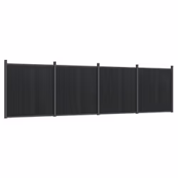 vidaXL Fence Panel Patio Outdoor Privacy Fence Board Garden Picket Fence WPC - grey, 699 x 186 cm