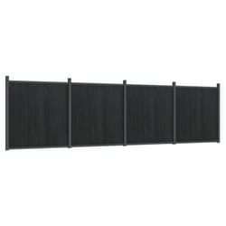 vidaXL Fence Panel Patio Outdoor Privacy Fence Board Garden Picket Fence WPC - grey, 699 x 186 cm