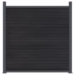 vidaXL Fence Panel Patio Outdoor Privacy Fence Board Garden Picket Fence WPC - grey, 699 x 186 cm - Additional view 4
