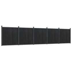 vidaXL Fence Panel Patio Outdoor Privacy Fence Board Garden Picket Fence WPC - grey, 872 x 186 cm