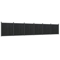 vidaXL Fence Panel Patio Outdoor Privacy Fence Board Garden Picket Fence WPC - grey, 1045 x 186 cm