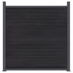 vidaXL Fence Panel Patio Outdoor Privacy Fence Board Garden Picket Fence WPC - grey, 1045 x 186 cm - Additional view 4
