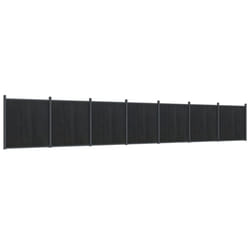 vidaXL Fence Panel Patio Outdoor Privacy Fence Board Garden Picket Fence WPC - grey, 1218 x 186 cm