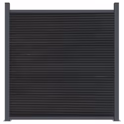 vidaXL Fence Panel Patio Outdoor Privacy Fence Board Garden Picket Fence WPC - grey, 1218 x 186 cm - Additional view 4