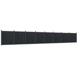vidaXL Fence Panel Patio Outdoor Privacy Fence Board Garden Picket Fence WPC - grey, 1391 x 186 cm