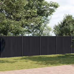 vidaXL Fence Panel Balcony Screen Garden Privacy Screen Grey 1564x186 cm WPC - Additional view 2