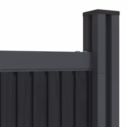 vidaXL Fence Panel Balcony Screen Garden Privacy Screen Grey 1564x186 cm WPC - Additional view 8