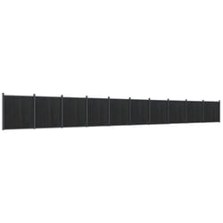 vidaXL Fence Panel Patio Outdoor Privacy Fence Board Garden Picket Fence WPC - grey, 1737 x 186 cm