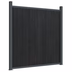 vidaXL Fence Panel Patio Outdoor Privacy Fence Board Garden Picket Fence WPC - grey, 1737 x 186 cm - Additional view 6