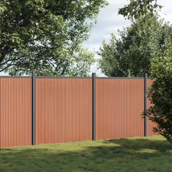 vidaXL Fence Panel Patio Outdoor Privacy Fence Board Garden Picket Fence WPC - brown, 353 x 186 cm