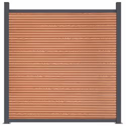 vidaXL Fence Panel Patio Outdoor Privacy Fence Board Garden Picket Fence WPC - brown, 699 x 186 cm - Additional view 4