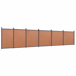 vidaXL Fence Panel Patio Outdoor Privacy Fence Board Garden Picket Fence WPC - brown, 1045 x 186 cm