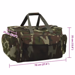 vidaXL Fishing Bag Waterproof Sea Tackle Bag Fishing Backpack Oxford Fabric - green, 70 x 35 x 35 cm - Additional view 3
