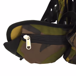 vidaXL Hiking Backpack Travel Rucksack Green Camouflage 80 L Oxford Fabric - Additional view 4