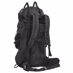 vidaXL Hiking Backpack Lightweight Travel Rucksack Black 100 L Oxford Fabric