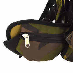 vidaXL Hiking Backpack Travel Rucksack Green Camouflage 100 L Oxford Fabric - Additional view 4