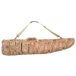 vidaXL Rifle Bag with Shoulder Strap Portable Gun Bag Gun Case Oxford Fabric - brown, 120 x 25 x 7 cm