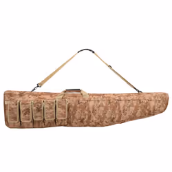 vidaXL Rifle Bag with Shoulder Strap Portable Gun Bag Gun Case Oxford Fabric - brown, 135 x 30 x 7 cm