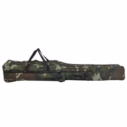 vidaXL Fishing Rod Bag Fishing Pole Bag Green Camouflage 150 cm Oxford Fabric