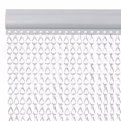 vidaXL Chain Door Fly Screen Chain Curtain Door Screen 90x220 cm Aluminium - 80 x 221 cm - Additional view 2