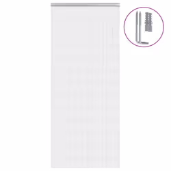 vidaXL Chain Door Fly Screen Chain Curtain Door Screen 90x220 cm Aluminium - 90 x 212 cm