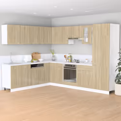 vidaXL Kitchen Cabinet Home Storage Shelf Organiser Cupboard Engineered Wood - sonoma oak, drawer bottom cabinet 40 cm