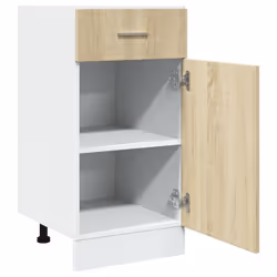 vidaXL Kitchen Cabinet Home Storage Shelf Organiser Cupboard Engineered Wood - sonoma oak, drawer bottom cabinet 40 cm - Additional view 4