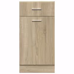 vidaXL Kitchen Cabinet Home Storage Shelf Organiser Cupboard Engineered Wood - sonoma oak, drawer bottom cabinet 40 cm - Additional view 5