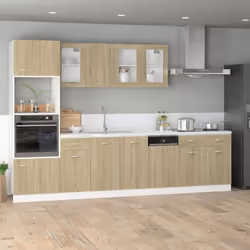 vidaXL Kitchen Cabinet Home Storage Shelf Organiser Cupboard Engineered Wood - sonoma oak, danging cabinet 30 cm