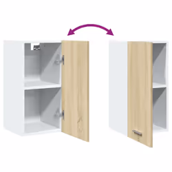 vidaXL Kitchen Cabinet Home Storage Shelf Organiser Cupboard Engineered Wood - sonoma oak, danging cabinet 30 cm - Additional view 7