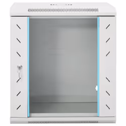 vidaXL 9U Wall Mounted Network Cabinet Home Server Rack Data Cabinet 19" IP20 - grey, 530 x 400 x 600 mm