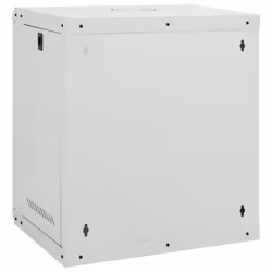 vidaXL 9U Wall Mounted Network Cabinet Home Server Rack Data Cabinet 19" IP20 - grey, 530 x 400 x 600 mm - Additional view 4