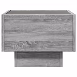 vidaXL Side Table with LED Hallway Tea End Table Sofa Table Engineered Wood - grey sonoma, 40 x 40 x 30 cm - Additional view 5