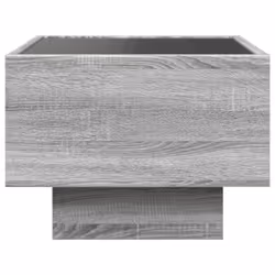 vidaXL Side Table with LED Hallway Tea End Table Sofa Table Engineered Wood - grey sonoma, 40 x 40 x 30 cm - Additional view 6
