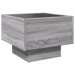 vidaXL Side Table with LED Hallway Tea End Table Sofa Table Engineered Wood - grey sonoma, 40 x 40 x 30 cm - Additional view 7