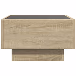 vidaXL Side Table with LED Hallway Tea End Table Sofa Table Engineered Wood - sonoma oak, 50 x 50 x 30 cm - Additional view 5