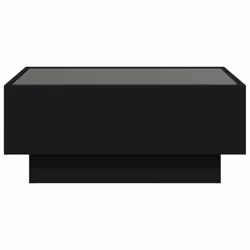 vidaXL Side Table with LED Hallway Tea End Table Sofa Table Engineered Wood - black, 70 x 50 x 30 cm - Additional view 5