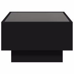 vidaXL Side Table with LED Hallway Tea End Table Sofa Table Engineered Wood - black, 70 x 50 x 30 cm - Additional view 6