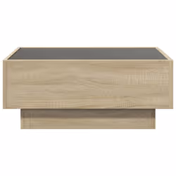 vidaXL Side Table with LED Hallway Tea End Table Sofa Table Engineered Wood - sonoma oak, 70 x 50 x 30 cm - Additional view 5