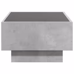 vidaXL Side Table with LED Hallway Tea End Table Sofa Table Engineered Wood - concrete grey, 70 x 50 x 30 cm - Additional view 6