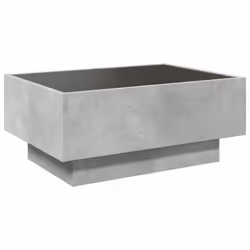 vidaXL Side Table with LED Hallway Tea End Table Sofa Table Engineered Wood - concrete grey, 70 x 50 x 30 cm - Additional view 7
