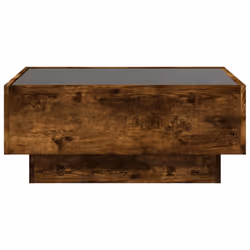 vidaXL Side Table with LED Hallway Tea End Table Sofa Table Engineered Wood - smoked oak, 70 x 50 x 30 cm - Additional view 5