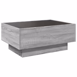vidaXL Side Table with LED Hallway Tea End Table Sofa Table Engineered Wood - grey sonoma, 70 x 50 x 30 cm - Additional view 7