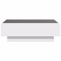 vidaXL Side Table with LED Hallway Tea End Table Sofa Table Engineered Wood - white, 90 x 50 x 30 cm - Additional view 5