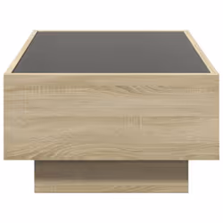 vidaXL Side Table with LED Hallway Tea End Table Sofa Table Engineered Wood - sonoma oak, 90 x 50 x 30 cm - Additional view 6